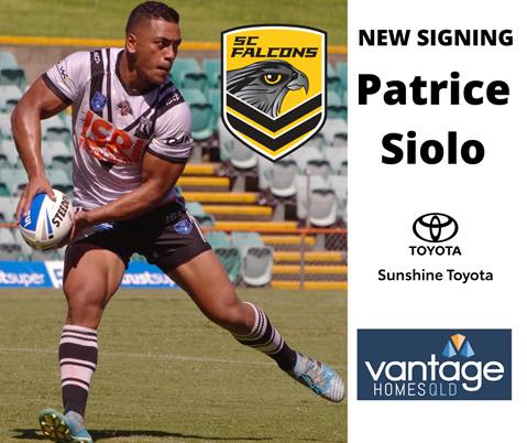 Welcome Patrice Siolo to the Falcons for 2021