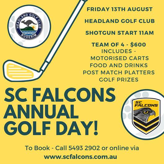 SC Falcons Annual Golf Day - Postponed!