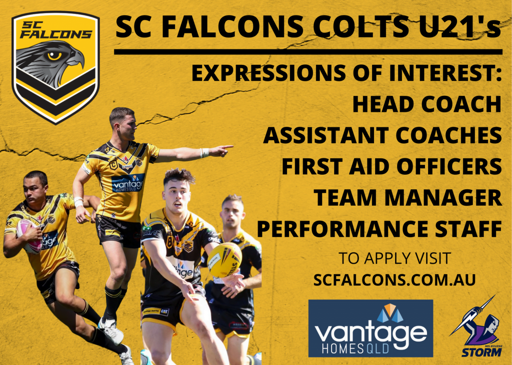 Sunshine Coast Falcons Under 21s Staff Expression of Interest