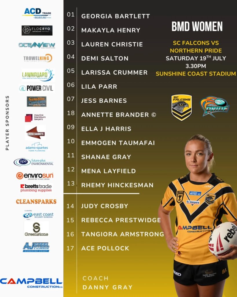 BMD Premiership - Round 6 - Northen Pride