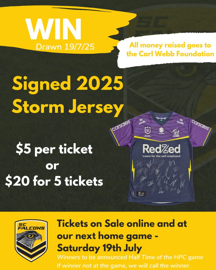 Signed Storm Jersey Raffle - Round 18