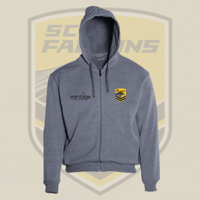 Hoodie - Grey Zip Up