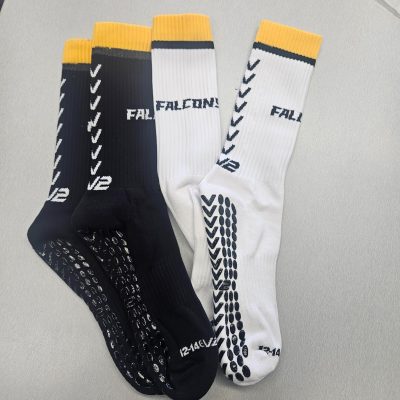 2026-Falcons Grip Socks- Black & White sets